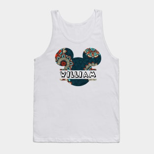 William Name With Seamless Pattern Tank Top